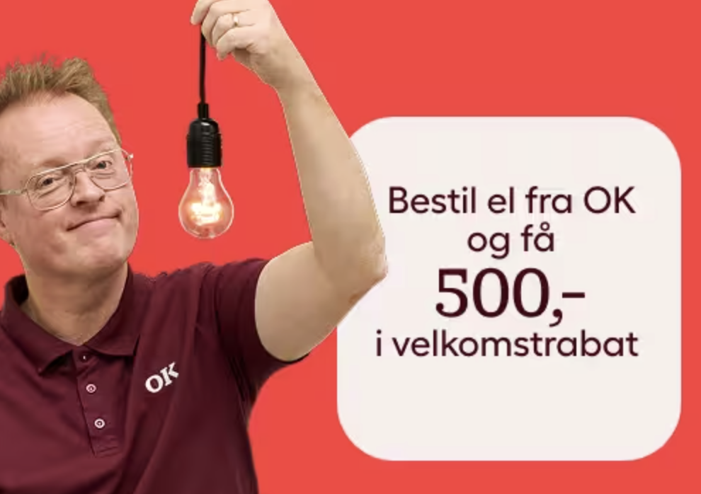 OK 500 kr. i velkomstrabat