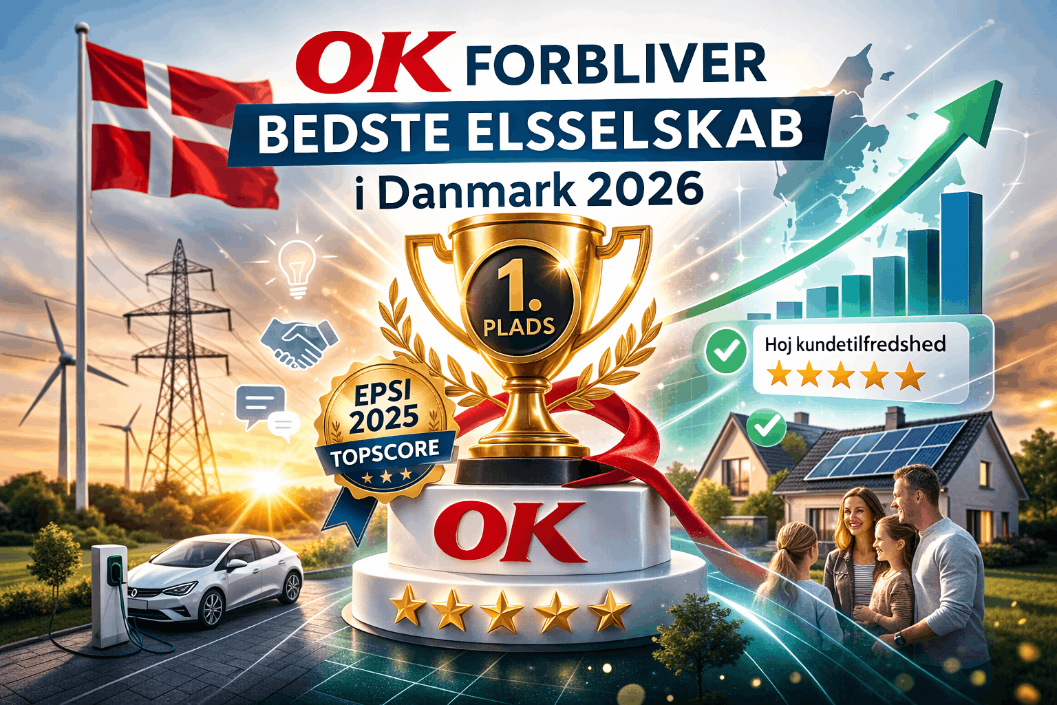 OK forbliver Danmarks bedste elselskab i 2026